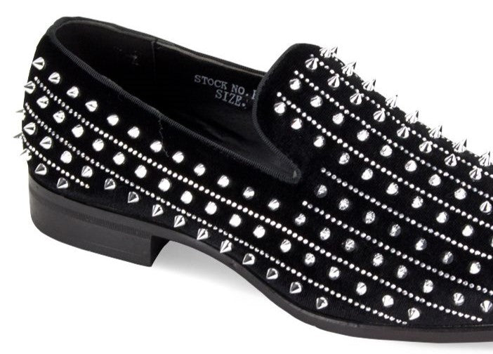 Studded Loafers Men's Rhinestone Loafers Spiked Loafers Steve