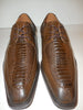 Mens Chocolate Brown Classic Fashion Crocolook Dress Shoes Antonio Cerrelli 6536 - Nader Fashion Las Vegas