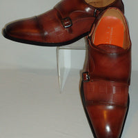 Mens Sienna Brown Hounds Tooth Buckled Dress Loafers Shoes Antonio Cerrelli 6670 - Nader Fashion Las Vegas