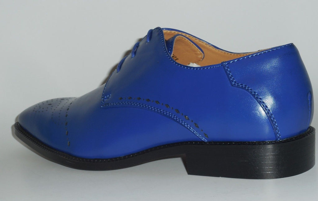 Mens Cool Perforated Royal Blue Oxford Fashion Dress Shoes Antonio Cer | Nader Fashion Las Vegas Mens Cool Perforated Royal Blue Oxford Fashion Dress Shoes Antonio Cer | Nader Fashion Las Vegas