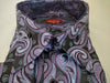 Mens New Age Purple Lavender High Collar Clubbing Shirt SANGI MONACO COLL. 2123
