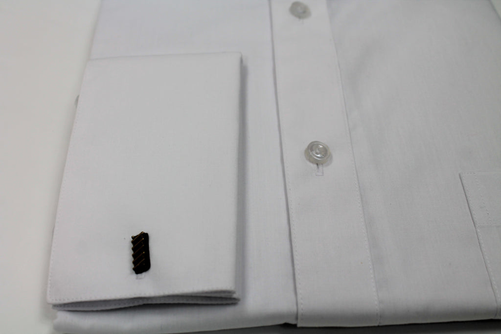 Mens White Victorian High Collar French Cuff Collarless Nehru Dress Shirt J.CADO M 15.5" Collar 34/35" sleeve Mens White Victorian High Collar French Cuff Collarless Nehru Dress Shirt J.CADO M 15.5" Collar 34/35" sleeve