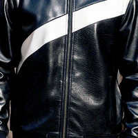 Mens Stacy Adams Black Moto Faux Leather Croco Print Track Suit Slim Fit 2007