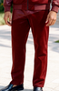 Mens Stacy Adams Burgundy Fig Moto Faux Leather Croco Print Track Suit Slim Fit 2007