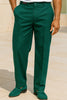 Mens SilverSilk Calvary Dress Slacks Pants Full Cut:  Black Fig Hunter Green Charcoal Cream Rust