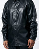 Mens Stacy Adams Black Leather Look 2 Piece Set Walking Suit