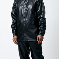 Mens Stacy Adams Black Leather Look 2 Piece Set Walking Suit