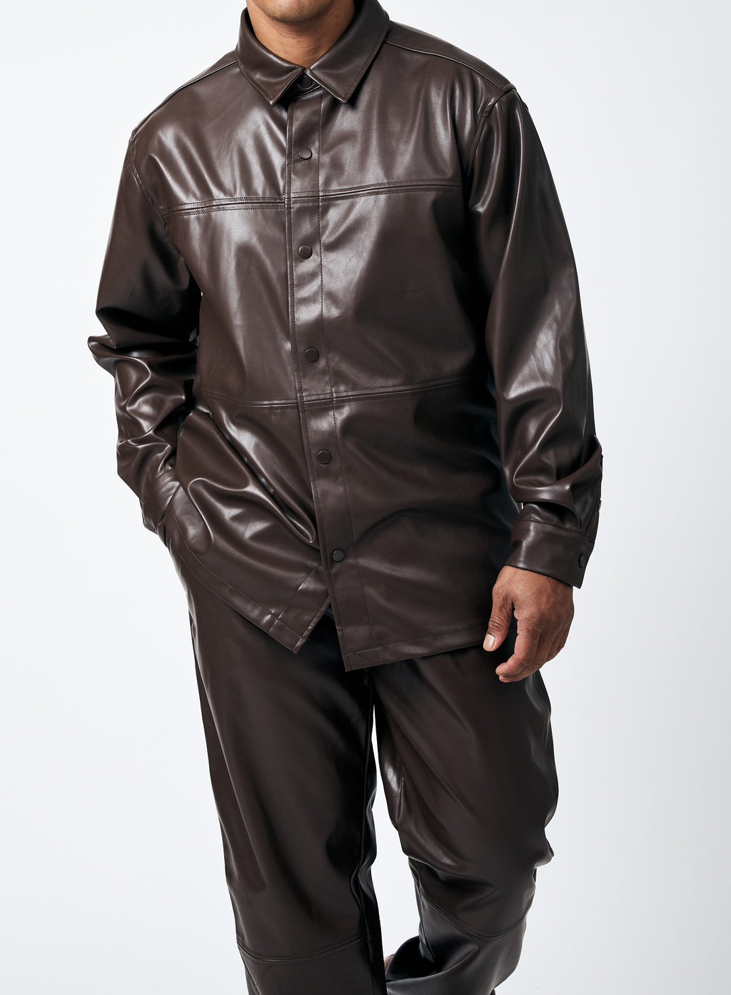 Mens Stacy Adams Rich Brown Leather Look 2 Piece Set Walking Suit | Nader Fashion Las Vegas Mens Stacy Adams Rich Brown Leather Look 2 Piece Set Walking Suit | Nader Fashion Las Vegas