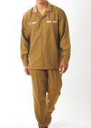 Mens Stacy Adams Mustard Shimmer 2 Piece Set Walking Suit 65075