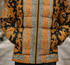 Mens SilverSilk Stylish Rust Multi-Color Puffy Jacket w/ Hoody 65091