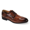 Mens Rich Brown Perforated Oxford Dress Shoes Antonio Cerrelli 6873