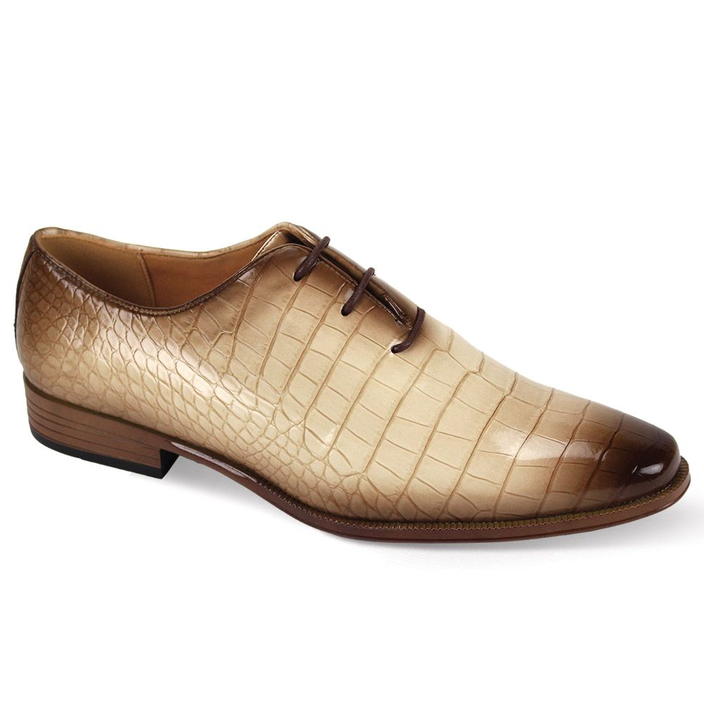 light brown oxford dress shoes Mens Natural Color Fade Antonio Cerrelli 7027 A marbled