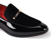 Mens Black Velvet + Shiny Patent Leather Formal Dress Shoes After Midnight 7041