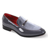 Mens Smoke Gray Velvet Patent Leather Formal Dress Shoes After Midnight 7041