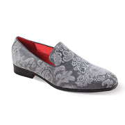 Mens White Baroque Embossed Velvet Dress Loafers Shoes Wedding Prom After Midnight 7017