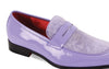 Mens Lavender Embossed Velvet Patent Leather Dress Shoes After Midnight 7048