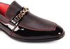 Mens Burgundy Wine Ultra Shiny Patent Leather Dress Shoes After Midnight 7071
