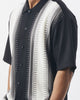 Mens SilverSilk Bold Black White Knit 2 Piece Shirt Pant Walking Leisure Suit 71044
