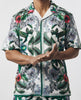 Mens Stacy Adams Designer Shirt + Shorts Set Bold Green Bird of Paradise 77117