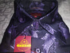 Mens Matte Purple Paisley High Collar French Cuff Shirt SANGI SORRENTO COLL. 3002