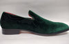 Mens Hunter Green Baroque Embossed Velvet Dress Loafers Shoes After Midnight 7017