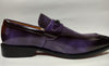 Mens Purple Dark Plum Fade Dress Loafers Buckle Accent Antonio Cerrelli Elite 6938