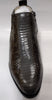 Mens Grey Gray Snake Print Cuban Heel Zipper Boots Antonio Cerrelli 5159