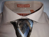 Mens Beige Taupe Cutaway Spread Collar Dress Shirt + Tie Set Karl Knox SX4527