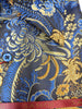 Mens Blue Gold Bird of Paradise High Collar F/C Shirt SANGI SORRENTO COLL. 3021