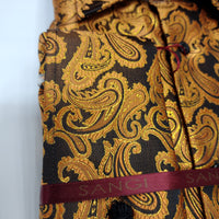 Mens Magnificent Copper Foil Paisley French Cuff Shirt SANGI SORRENTO COLL. 3012