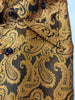 Mens Magnificent Copper Foil Paisley French Cuff Shirt SANGI SORRENTO COLL. 3012