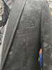 Mens Black Lace Embossed Shawl Collar Formal Dress Jacket BBT3628-2