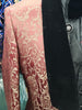 Mens Rich Wine Damask Black Velvet Collar Formal Dress Jacket BBT3643
