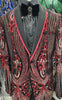 Mens Red Color Changing Sequin Formal Dress Jacket XBBT3636