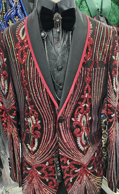 Sparkly Blazers + Classic Suits | Red | Nader Fashion Las Vegas Sparkly Blazers + Classic Suits | Red | Nader Fashion Las Vegas