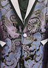 Mens Stunning Lavender Black Dragon Jacquard Formal Tux Jacket BBT3631-1