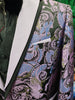 Mens Stunning Lavender Black Dragon Jacquard Formal Tux Jacket BBT3631-1