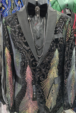 Mens Black Rose Gold Color Changing Sequin Formal Dress Show Jacket BBT3612-6 48 US Suit Jacket - 52 Euro Mens Black Rose Gold Color Changing Sequin Formal Dress Show Jacket BBT3612-6 48 US Suit Jacket - 52 Euro