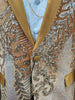 Mens Gold Velvet Color Changing Sequin Formal Tux Jacket BBT3612-7