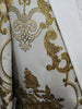 Mens Eleagant White Gold Scroll Jacquard Formal Tux Jacket BBT3580-9