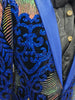 Mens Bold Royal Blue Rose Gold Color Changing Sequin Formal Dress Show Jacket BBT3612-5