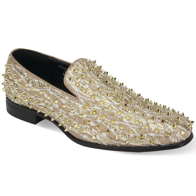 Mens gold glitter shoes clearance