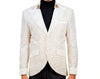 Mens Ivory Gold Glitter Greek Key High Collar New Design Dress Jacket LOUIS VINO LVB13
