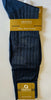 Mens Navy Blue Origins Silky Sheer Short Under-the-Calf Nylon Thick + Thin Dress Socks