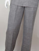 Mens Gray Woven Texture Long Sleeve 2 Piece Set Walking Suit Royal Diamond T721