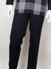 Mens Midnight Navy Plaid Long Sleeve 2 Piece Set Leisure Suit Royal Diamond T733