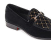 Mens Black Velvet Gold Stones Pure Elegance Dress Shoes After Midnight VAL