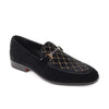 Mens Black Velvet Gold Stones Pure Elegance Dress Shoes After Midnight VAL