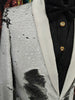 Mens Shiny White Black Color Change Convertible Sequin Tuxedo Jacket B6326