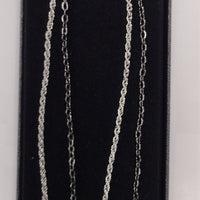 Mens Fancy Lapel Chain Sparkling Pewter Silver with Emerald Accent (Pin to Lapel or Breast Pocket)